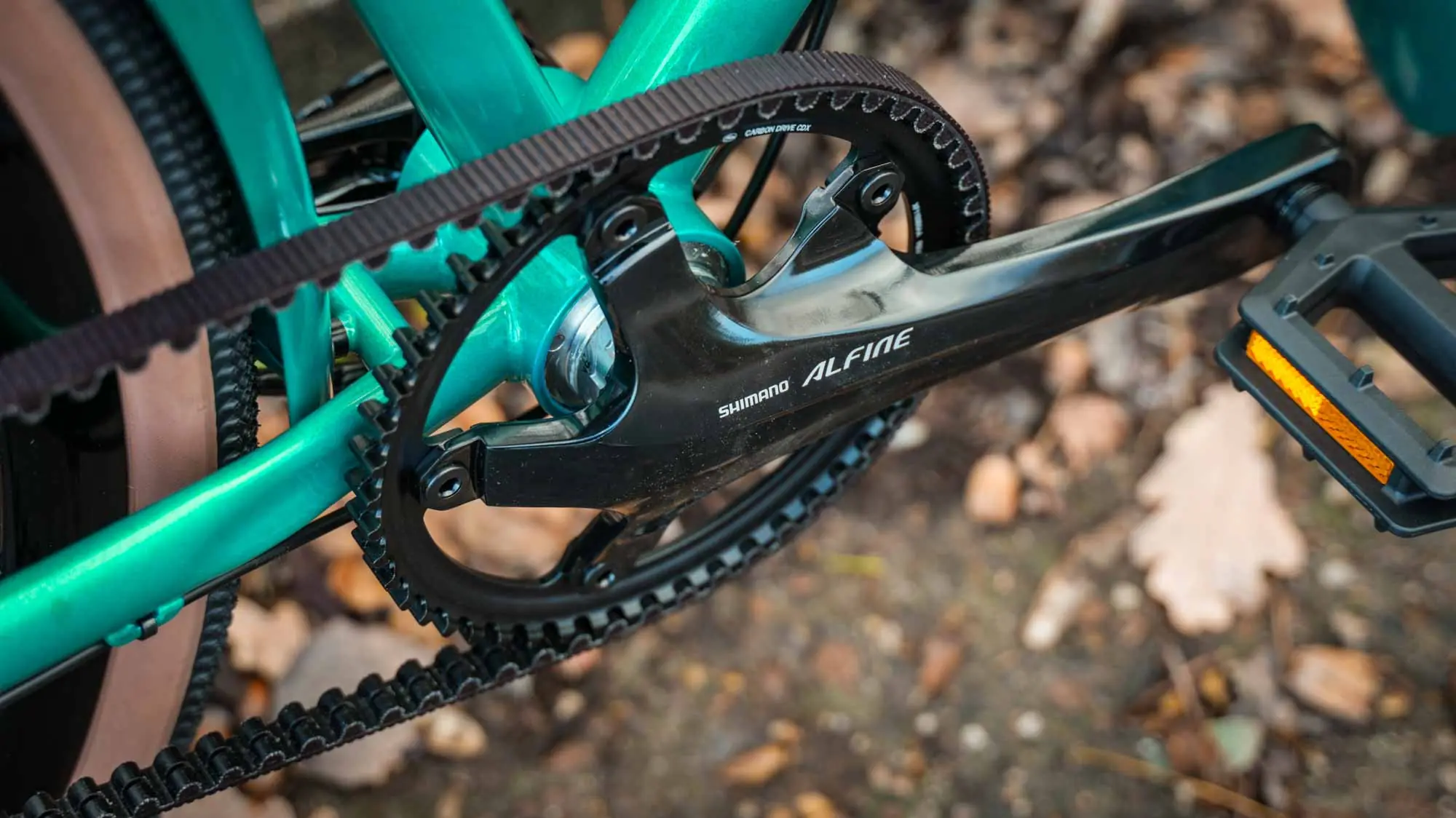 veloheld.alleyX Tourist Riemenantrieb und Pedale